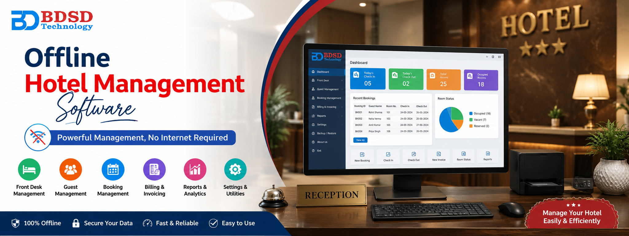 Offline Hotel Management Software